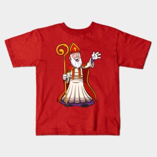 Saint Nicholas Waving Kids T-Shirt